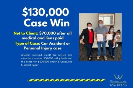 Client Receives a Check for $70,000!